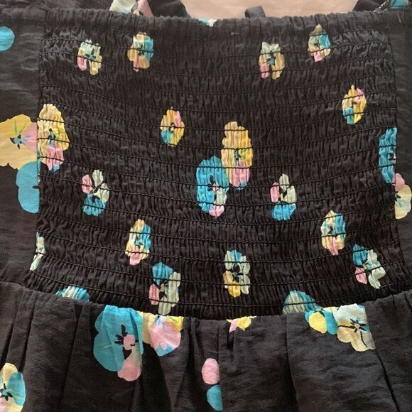 NORDSTROM’S BP LABEL BLACK FLORAL ROMPER - Picture 6 of 9